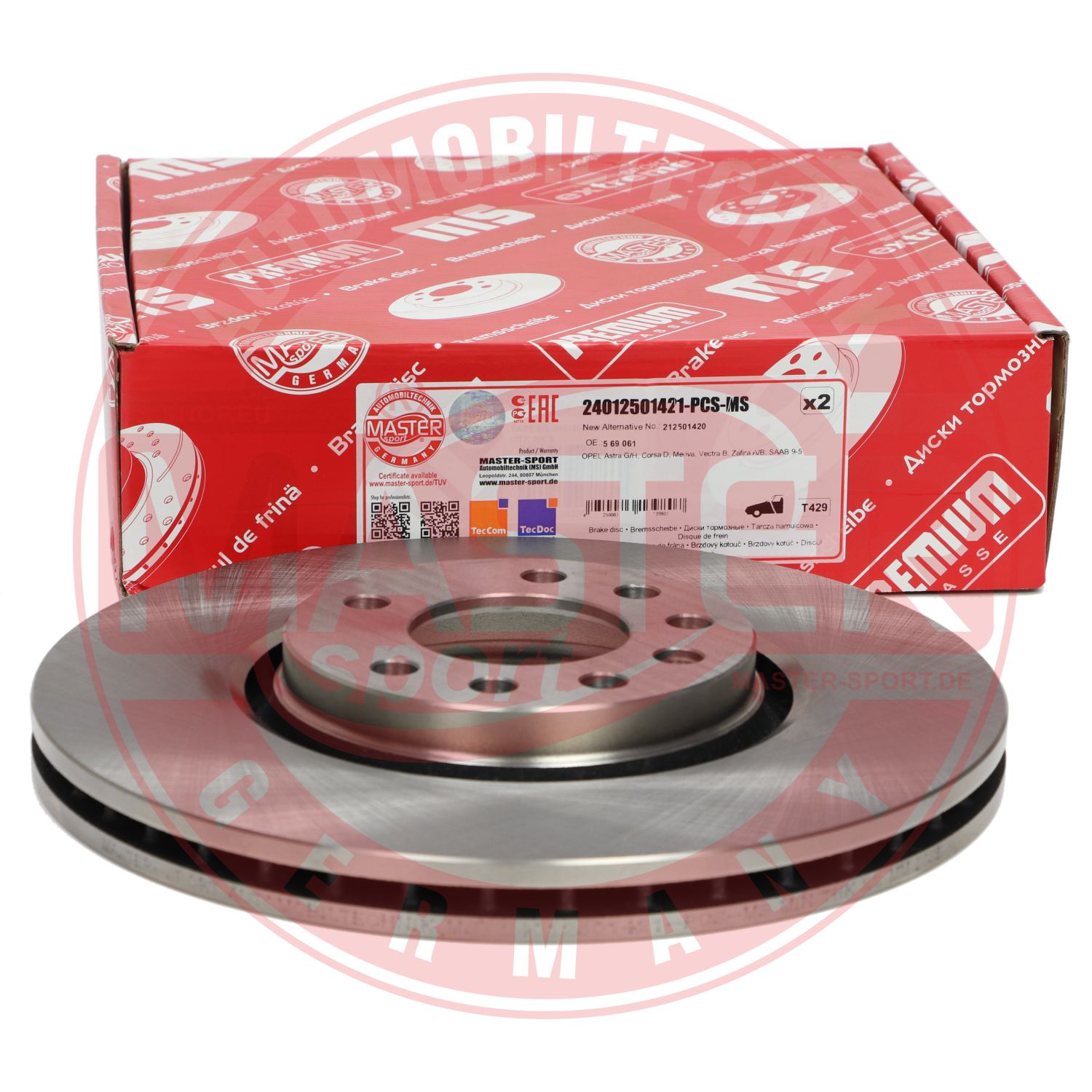 Disc frana MASTERSPORT GERMANY 24012501421-PCS-MS